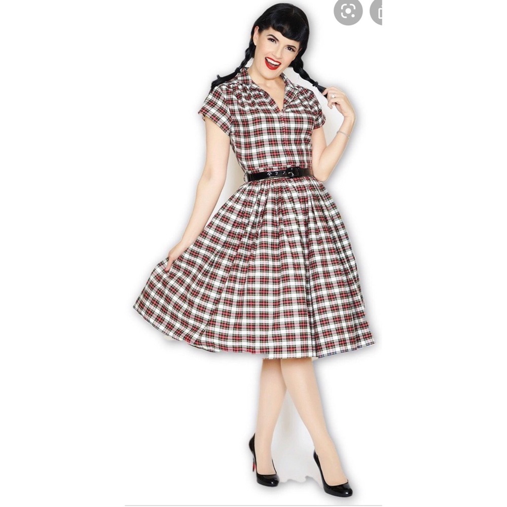 Bernie Dexter Kelly Dress in White Plaid
